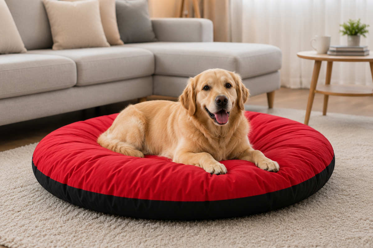 PawVanta CloudCuddle Plush Pet Bed