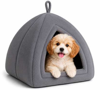 PawVanta™ CozyCave Pet House – Soft & Warm Hideaway Bed for Cats & Small Dogs