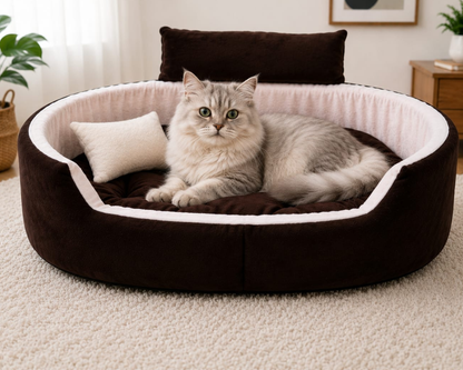 PawVanta™ CozyNest Plush Pet Bed – Ultra-Soft Comfort Sofa for Small Dogs & Cats
