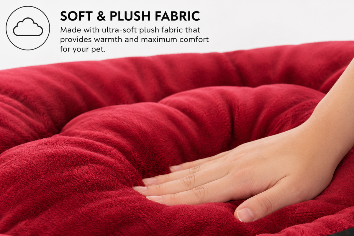 PawVanta™ CloudCuddle Plush Pet Bed – Ultra-Soft Round Cushion for Small Dogs & Cats