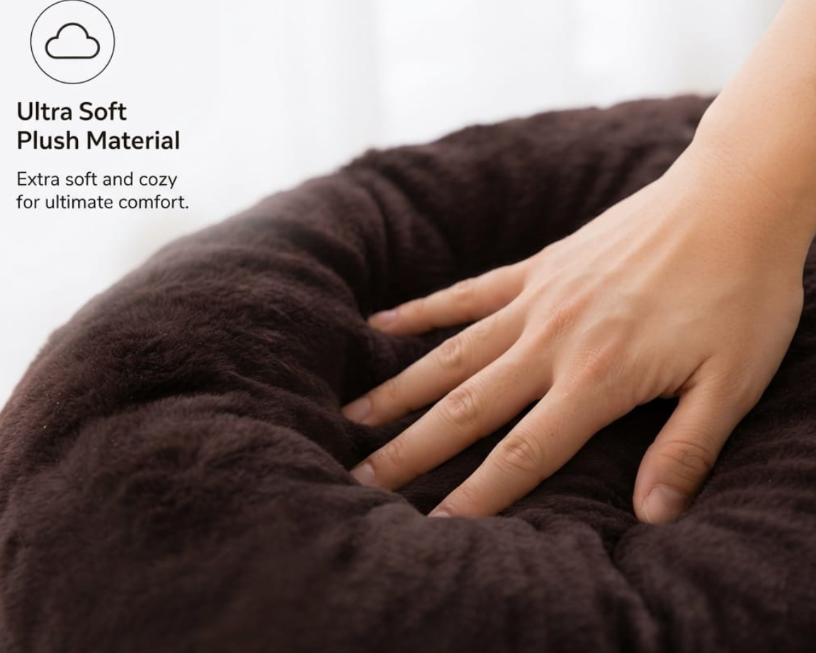 PawVanta™ CozyNest Plush Pet Bed – Ultra-Soft Comfort Sofa for Small Dogs & Cats